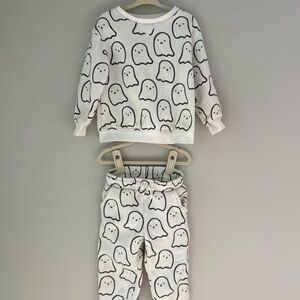 Little Co. Ghost Print Matching Set